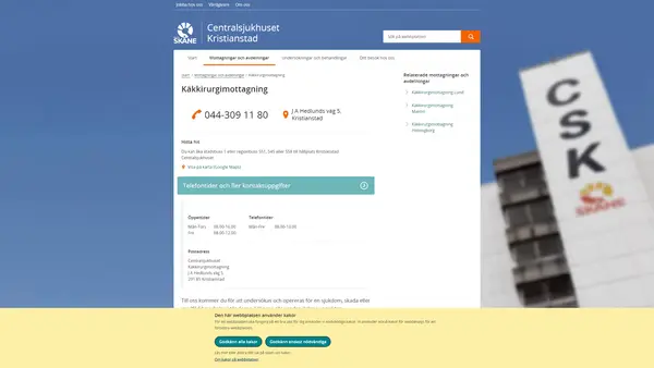 Käkkirurgimottagning Kristianstad