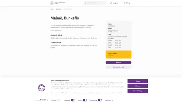 Malmö Bunkeflo, Folktandvården Skåne AB
