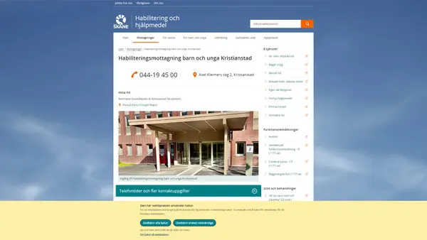 Habiliteringsmottagning barn och unga Kristianstad