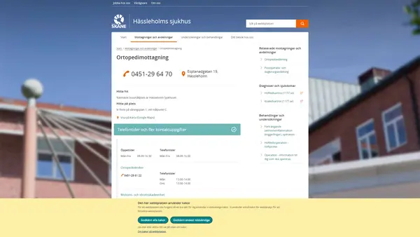 Ortopedimottagning 1 Hässleholm