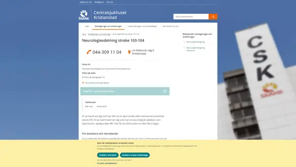 Neurologiavdelning Kristianstad