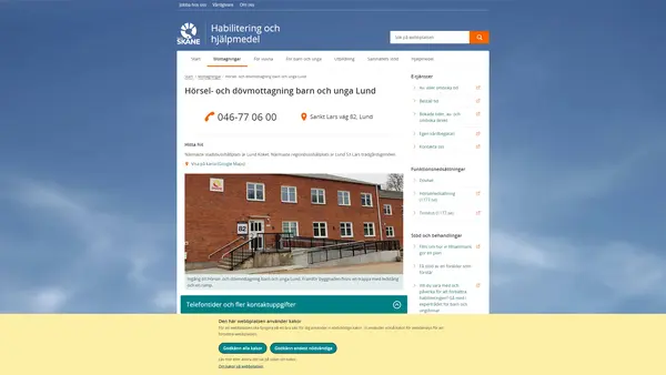 Hörsel- och dövmottagning barn och unga Lund