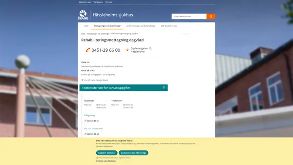 Rehabilteringsmedicinmottagning dagvård Hässleholm
