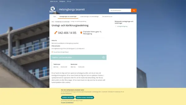 Urologi- och kärlkirurgiavdelning Helsingborg