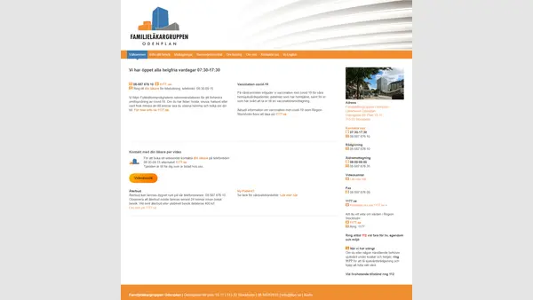 Praktikertjänst Familjeläkargruppen BVC, Östermalm