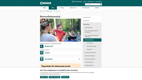 Väddö barnavårdscentral, Tiohundra