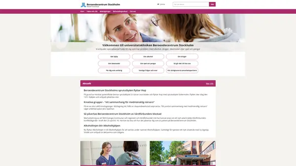Team 3A-Funkis, Södra länets öppenvård, Beroendecentrum Stockholm