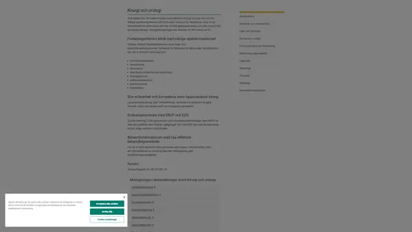 Kirurg- och Urologkliniken, Danderyds sjukhus
