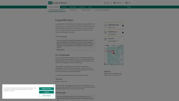 Logopedmottagning Åkersberga, Danderyds sjukhus