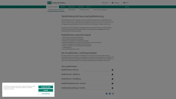 Språkförskola Vaxholm, Danderyds sjukhus