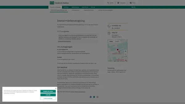 Intensivvårdsmottagning, Danderyd