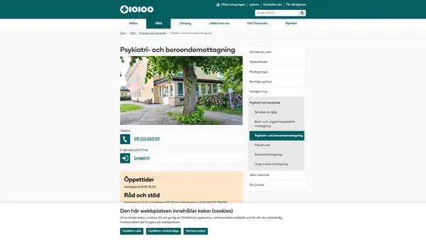 Psykiatri- och beroendemottagning, Norrtälje Tiohundra