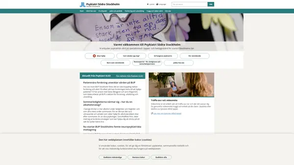 Psykiatrisk avdelning 20 Nacka, Psykiatri Södra Stockholm