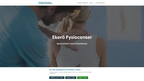 Ekerö Fysiocenter - Praktikertjänst Specialiserad fysioterapi