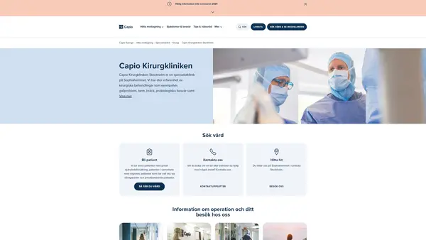 Capio Gastro Center Stockholm Kirurgi dagkirurgi, Östermalm