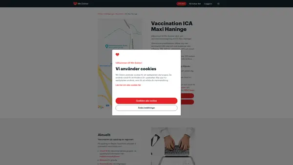 Min Doktor Vaccin ICA Maxi Haninge