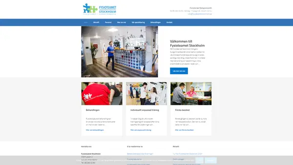 Fysioteamet Stockholm - Ulrika Jederlund, Johanneshov Slakthusområdet