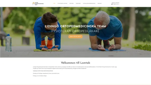 Lidingö Ortopedmedicinska Team - Rygg o Led Spec fysioterapi, Lidingö