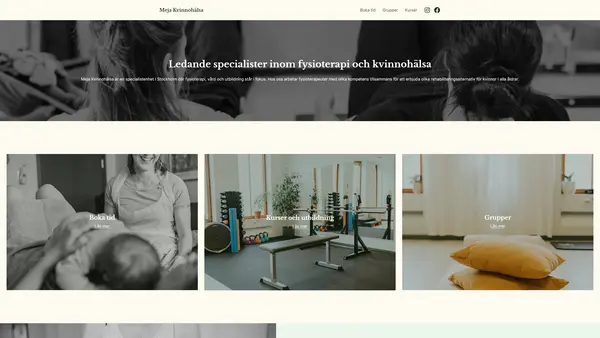 Meja Kvinnohälsa - Rubin Specialiserad fysioterapi
