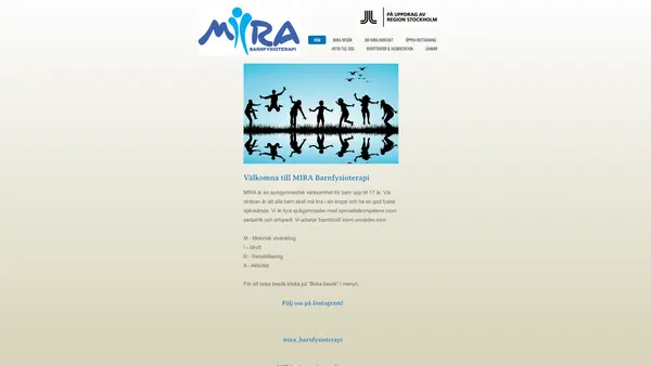 Mira Barnfysioterapi - Ljusterlind Specialiserad fysioterapi