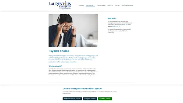 Psykosociala mottagningen Laurentiuskliniken, Falkenberg