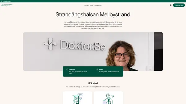 Distriktssköterskemottagningen Strandängshälsan Mellbystrand