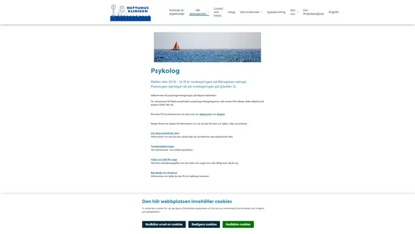 Psykologmottagningen Neptunuskliniken Bäckgatan