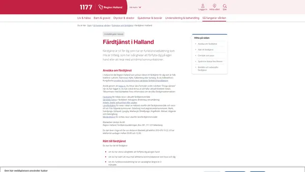 Färdtjänsthandläggning, Falkenberg