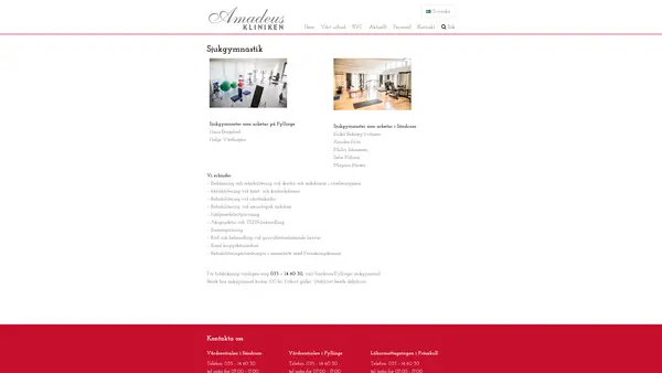 Fysioterapin Amadeuskliniken Söndrum, Halmstad