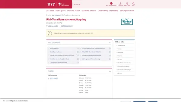 Ullvi-Tuna Barnmorskemottagning, Köping