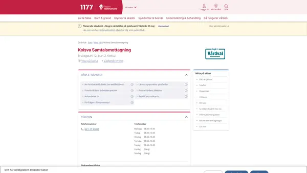 Kolsva Samtalsmottagning
