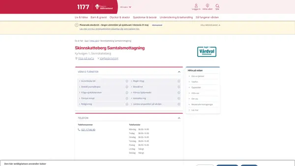 Skinnskatteberg Samtalsmottagning