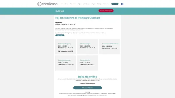Barnmorskemottagningen Premicare Gullänget