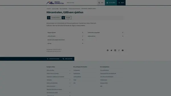 Hörselrehabiliteringen Gällivare sjukhus