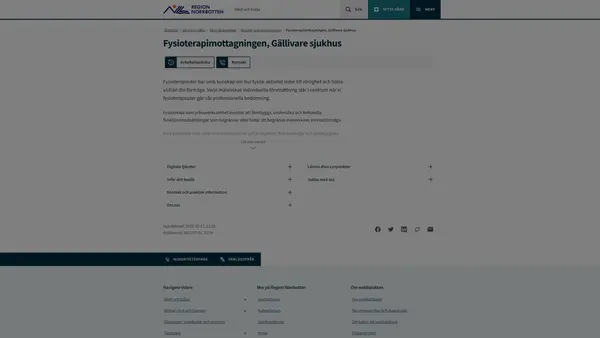 Fysioterapimottagningen Gällivare sjukhus