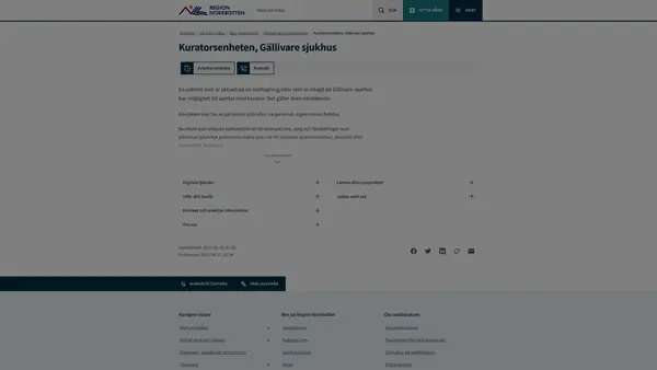 Kuratorsmottagningen Gällivare sjukhus