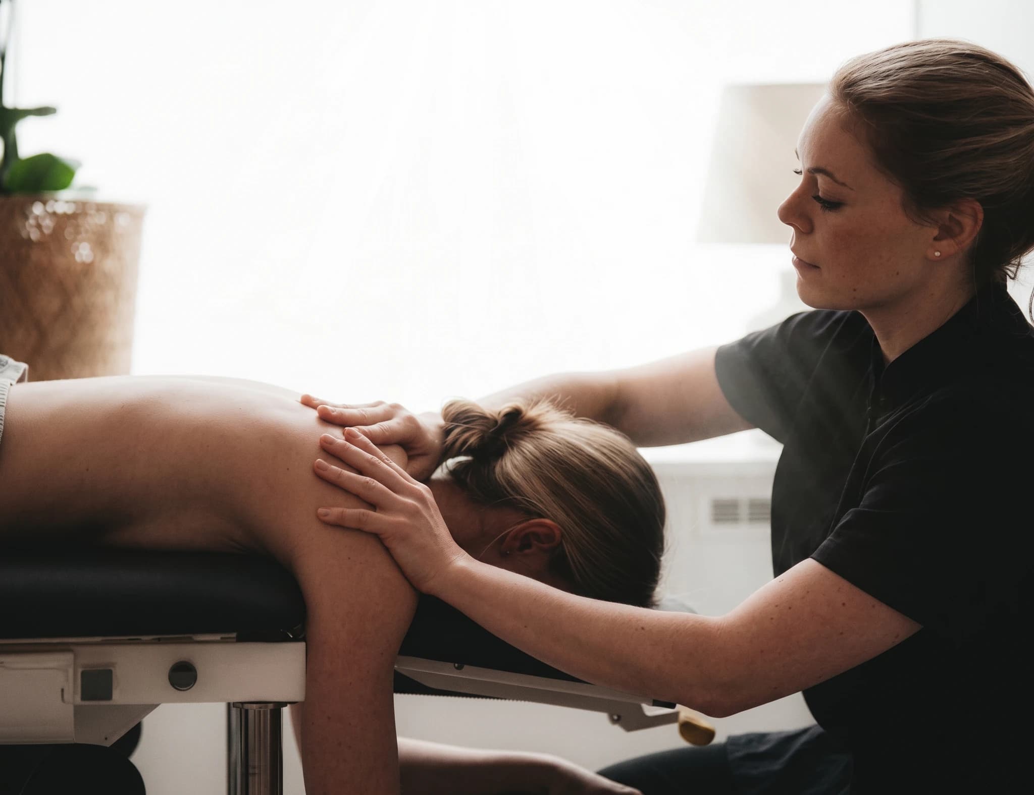 Behandlingsrummet hos C/O Ryggkliniken