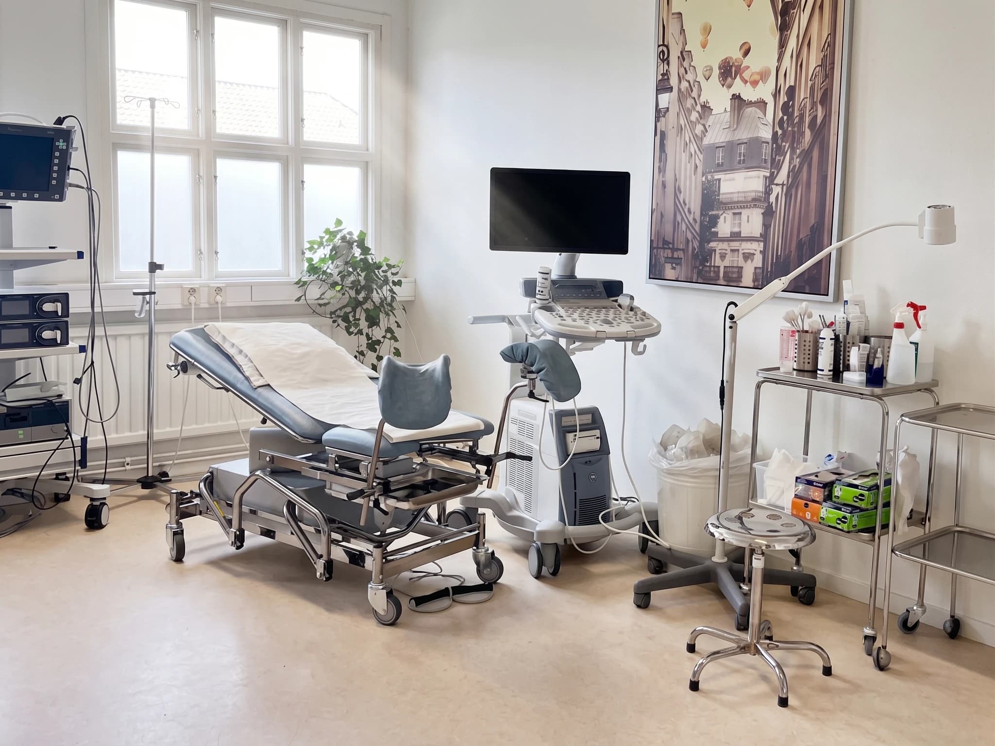 Behandlingsrummet hos CMedical Fertilitet Uppsala