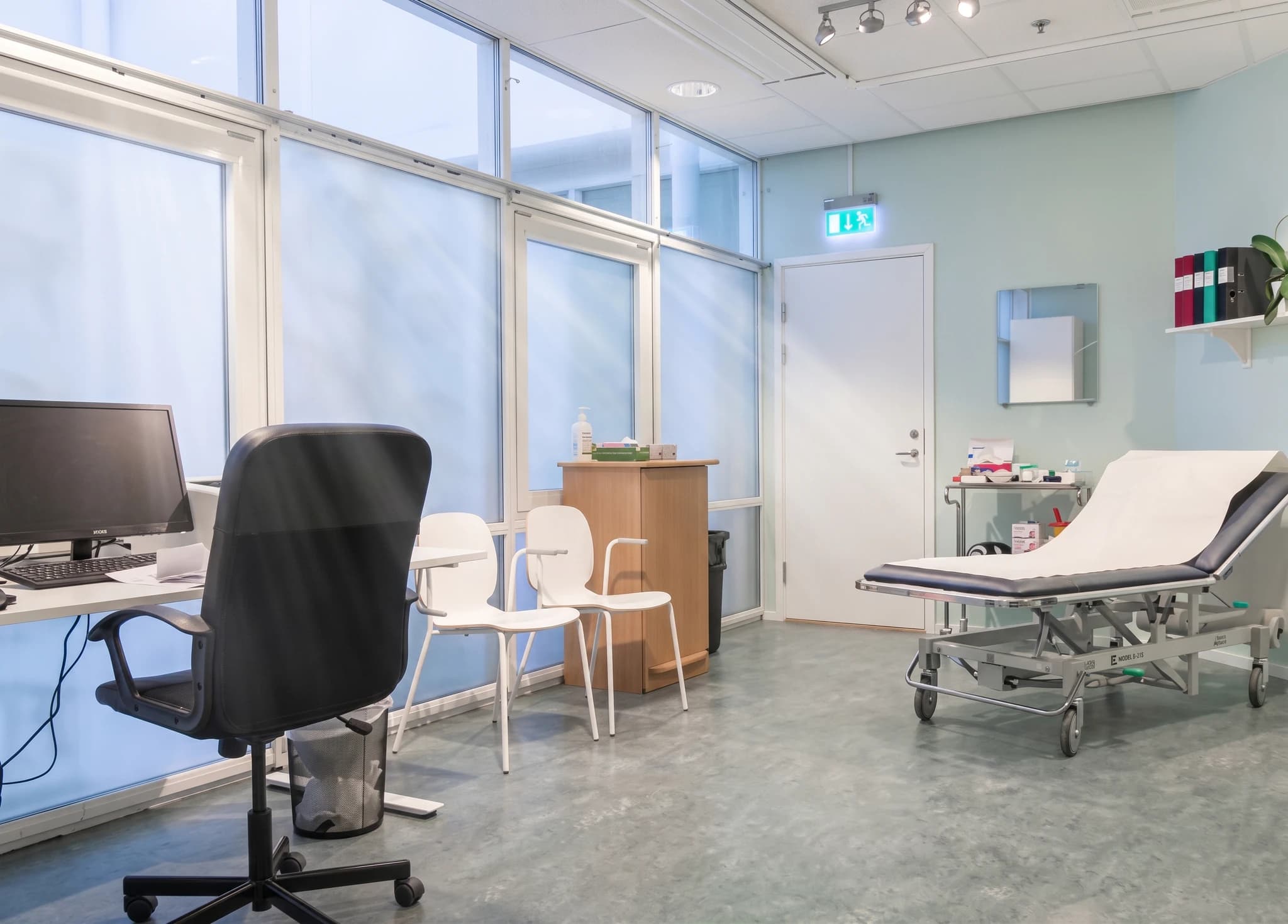 Behandlingsrummet hos Din Doktor i Märsta