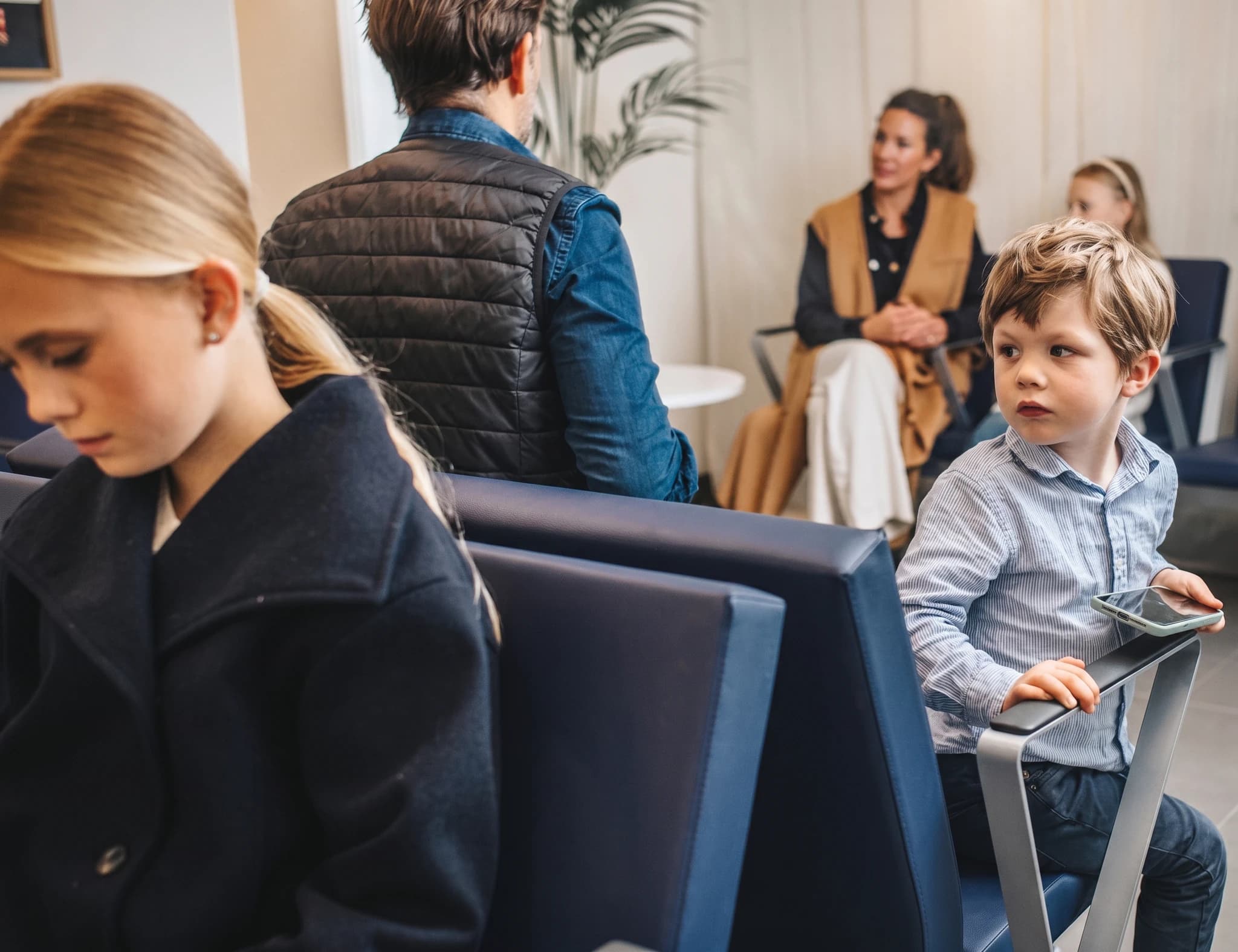 Väntrummet hos Fridkullens vårdcentral och BVC