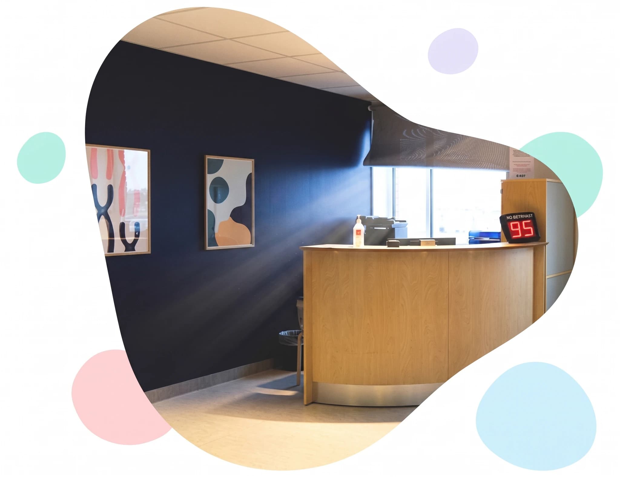 Receptionen hos Kry Vårdcentral Sundbyberg