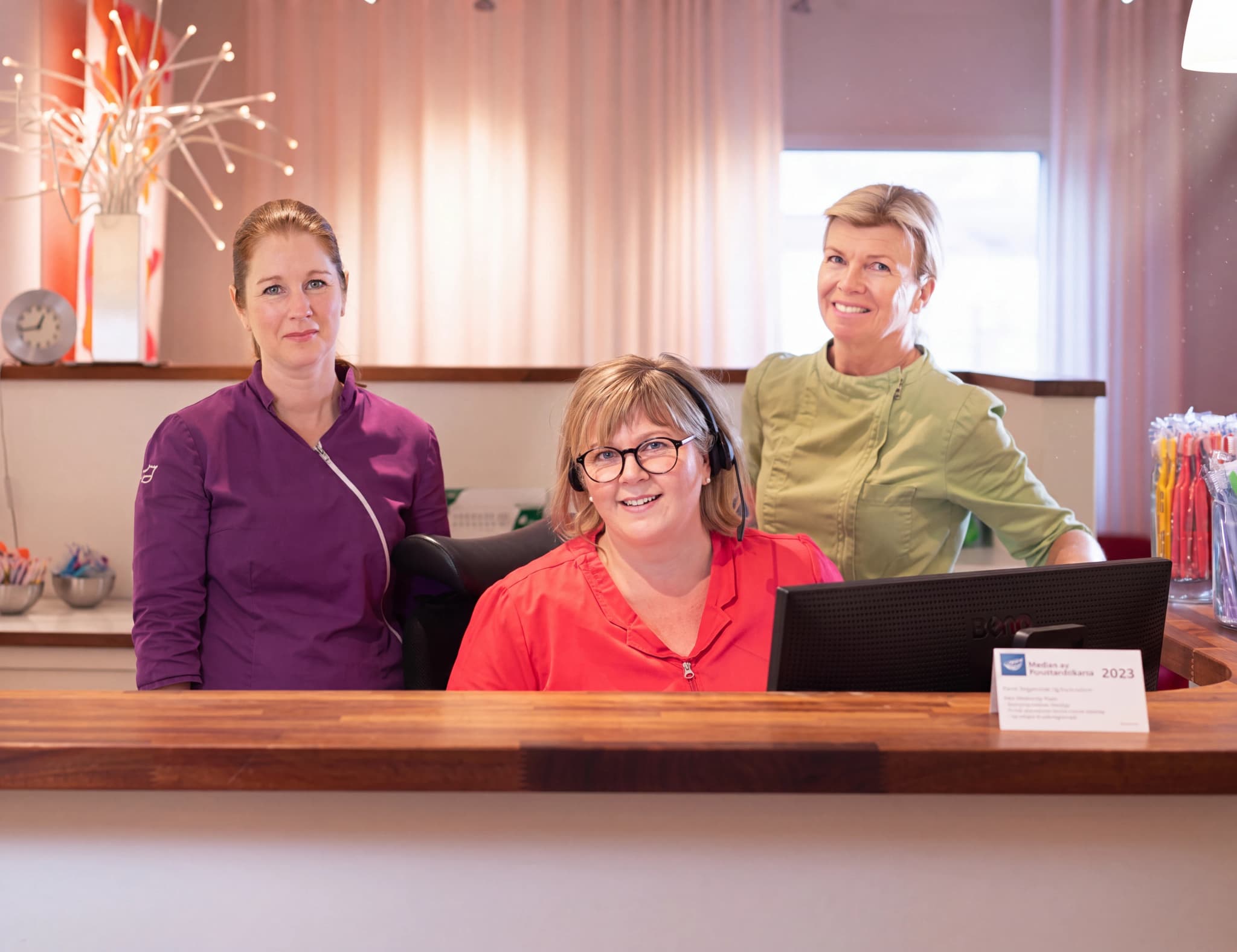 Receptionen hos Tandläkarna Caroline & Sigrid