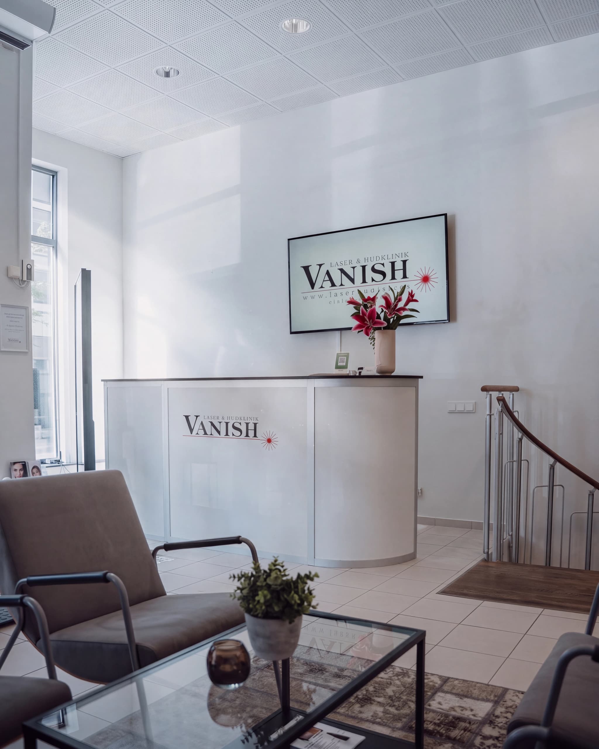 Receptionen hos Vanish Laser & Hudklinik