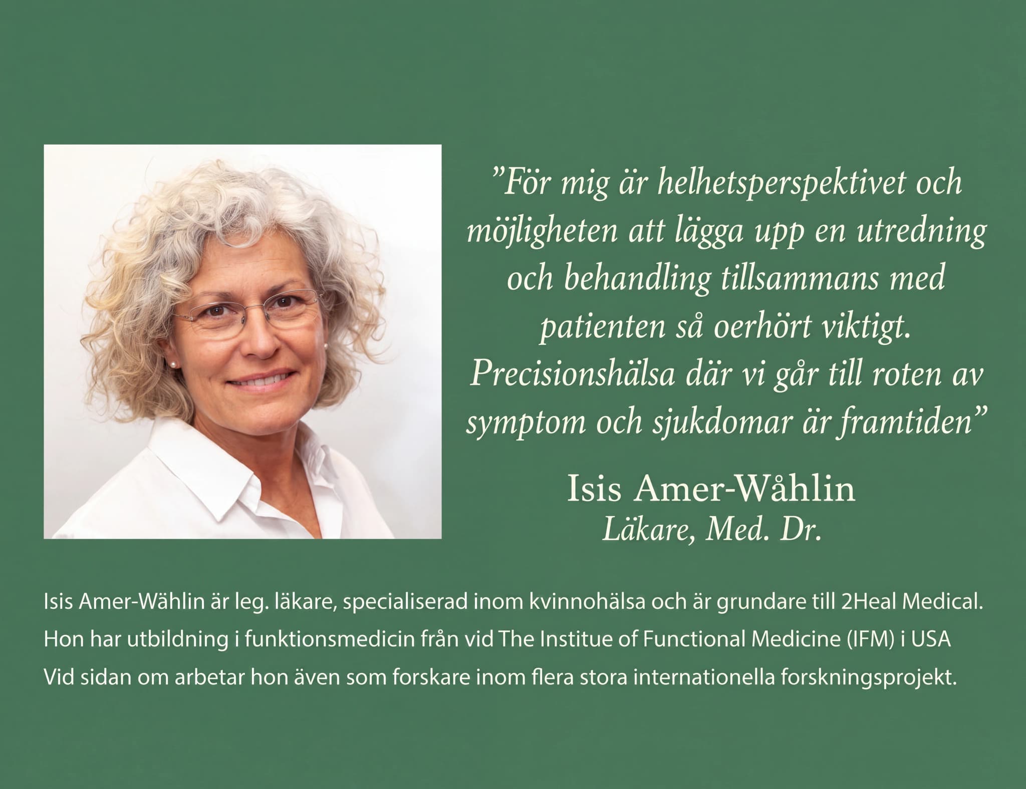 Teamet hos 2Heal Medical Stockholm