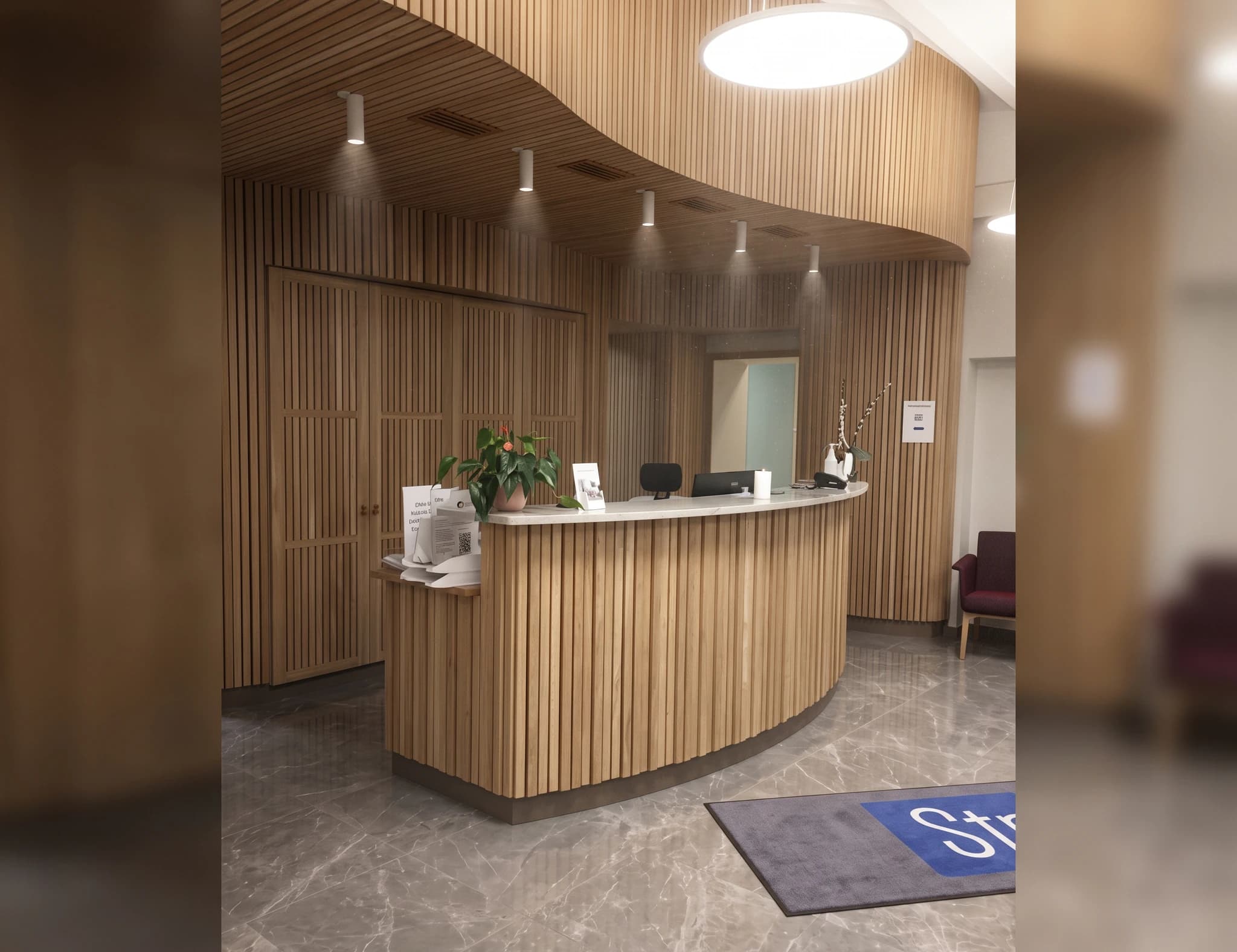 Receptionen hos Åderbråcksklinikerna Norrköping