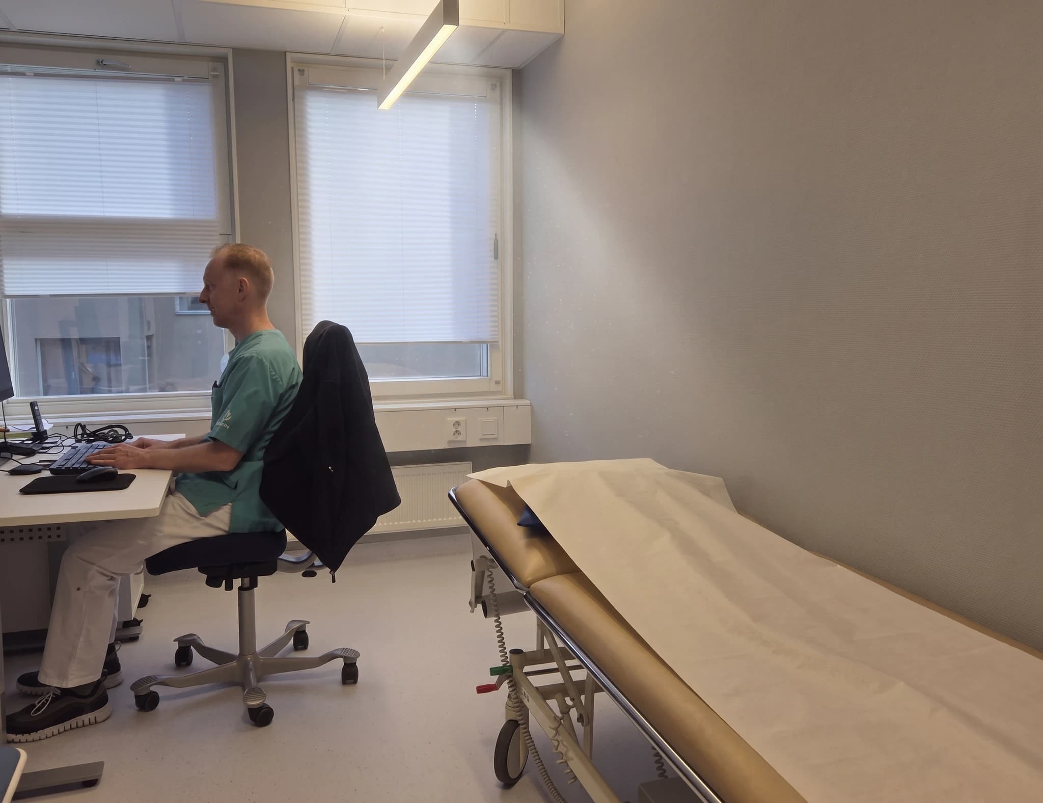Behandlingsrummet hos Aleris Specialistklinik Halmstad