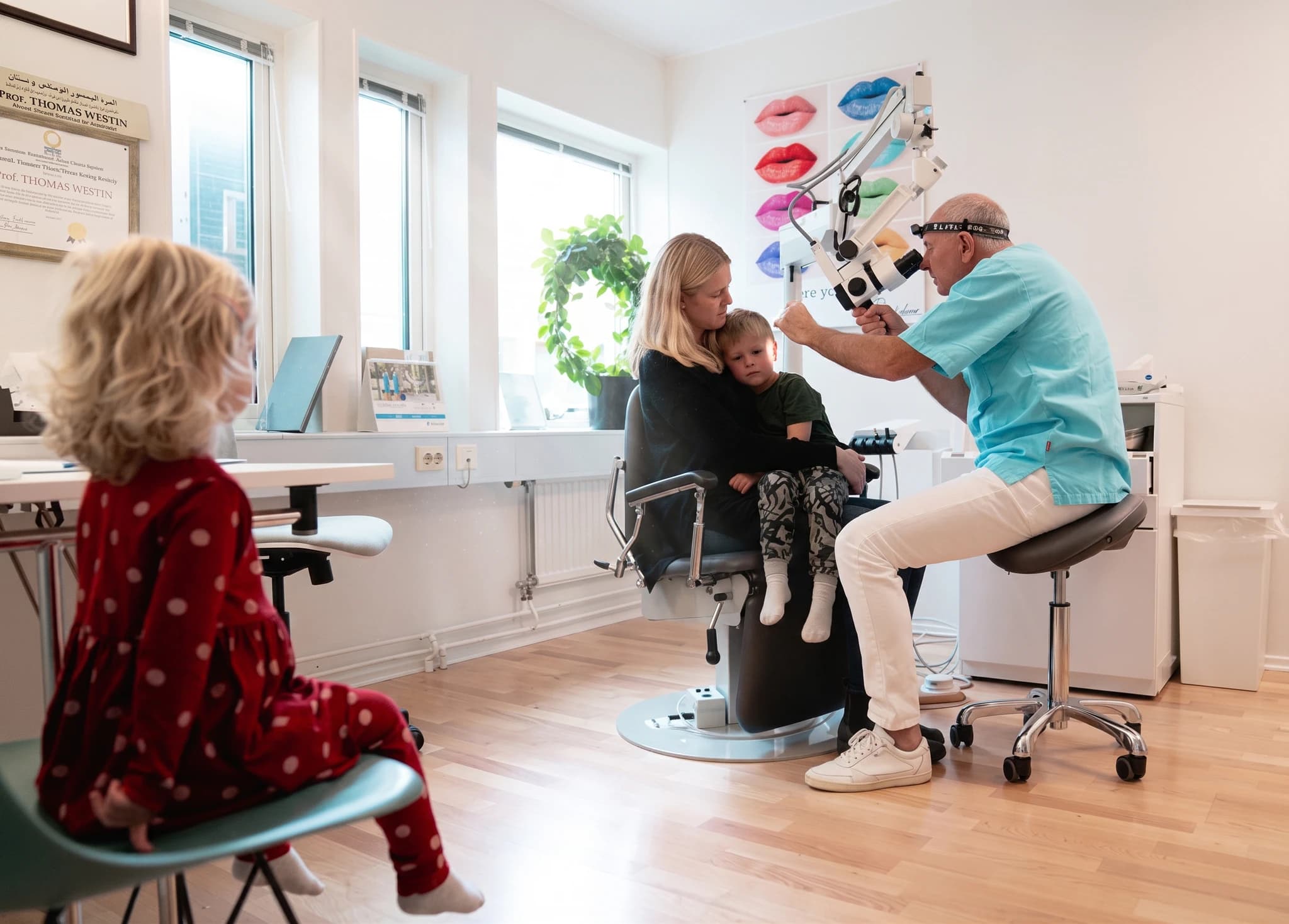 Behandlingsrummet hos Askimsklinikens Specialistläkarvård, Göteborg