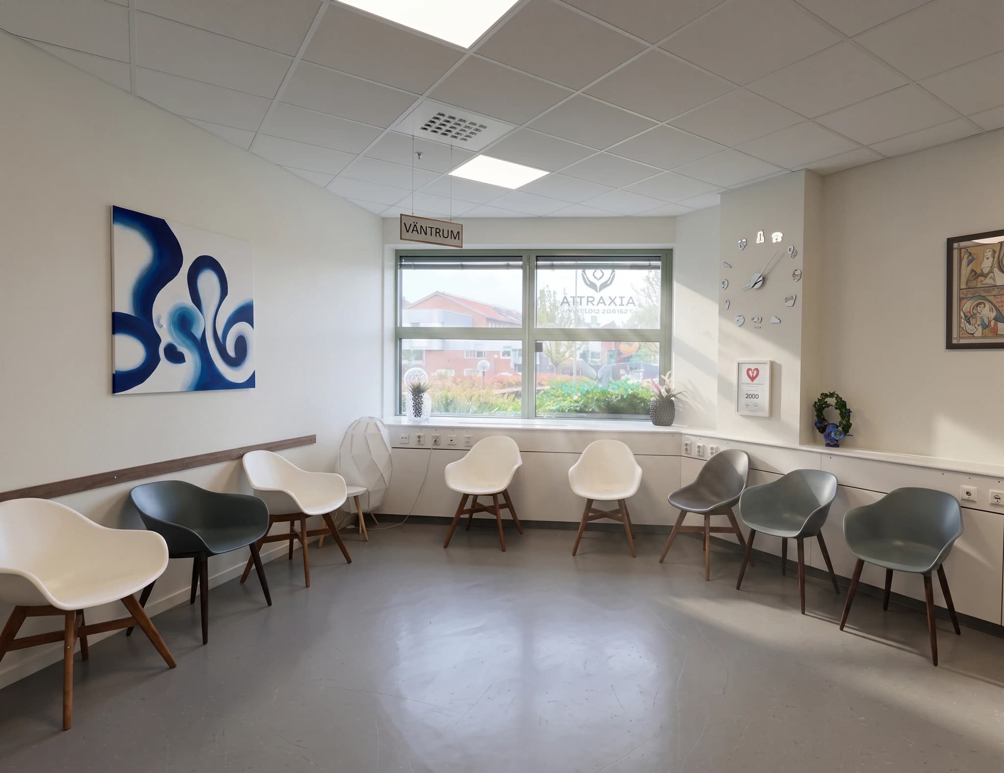 Väntrummet hos Ataraxia Vårdcentral, Spånga