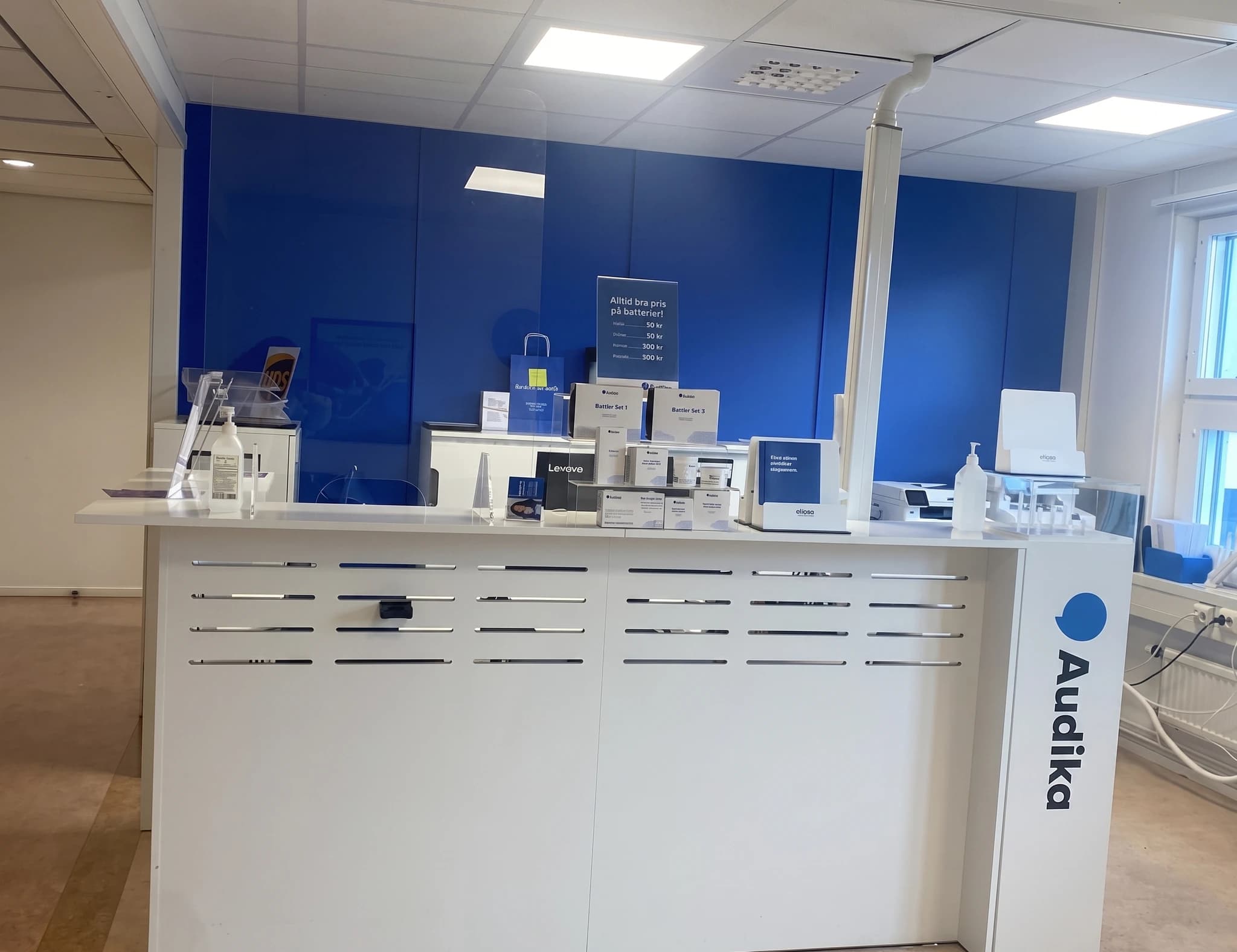 Receptionen hos Audika Nacka
