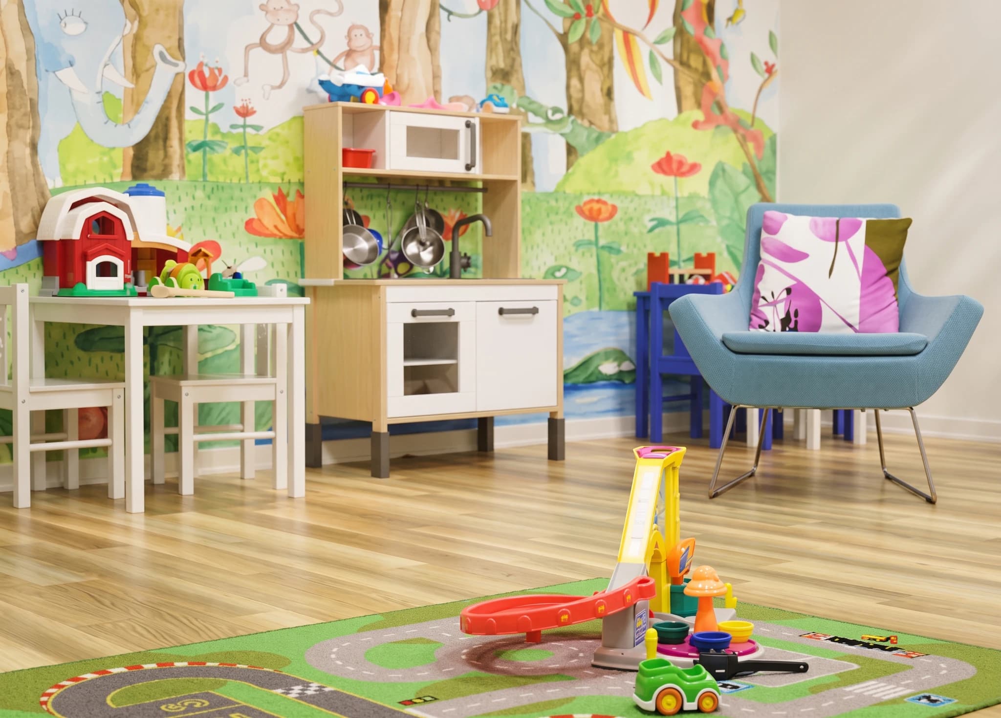 Väntrummet hos BB Stockholm Family BVC Kungsholmen
